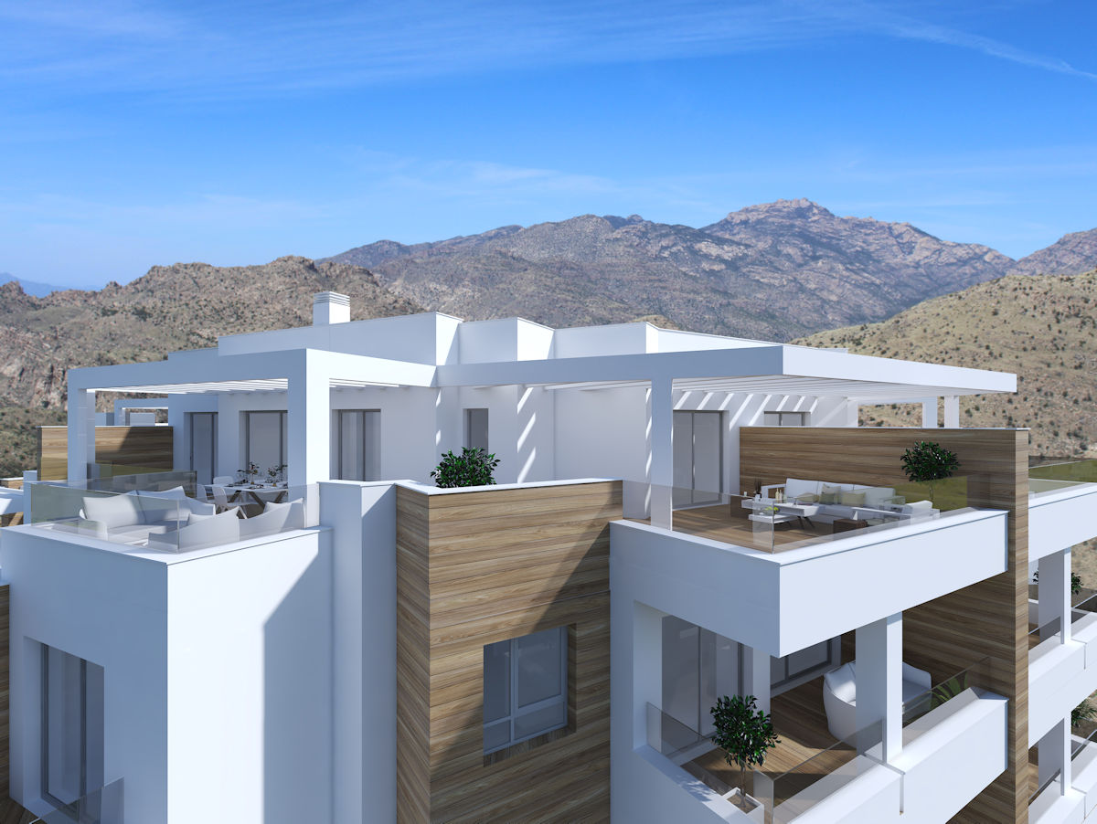 Luxury apartments under construction between Torrox Costa and Nerja


